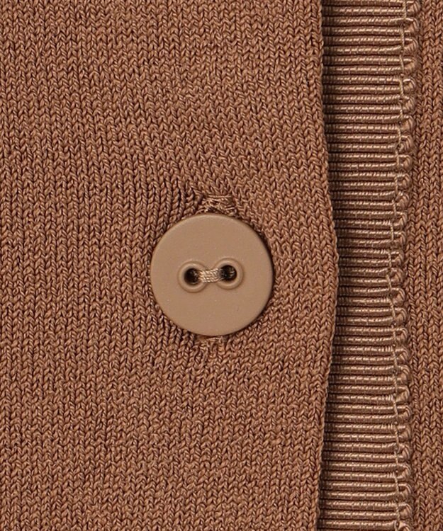 BEIGE， 【洗える】VALOIS / 半袖カーディガン Camel