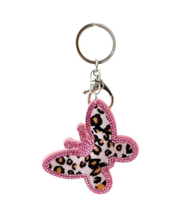 WEGO キラキラレオパバタフライキーホルダー 柄2