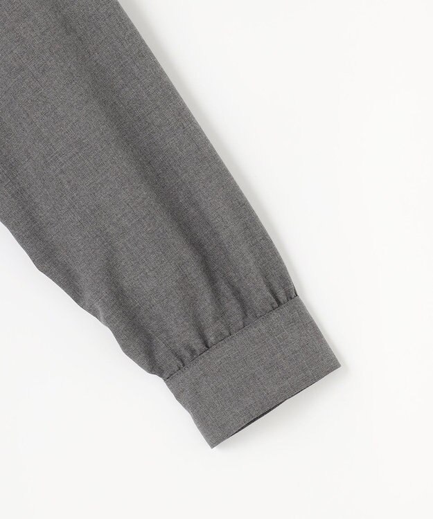 J.PRESS LADIES LIMBLESS50ツイル ブラウス チャコール系