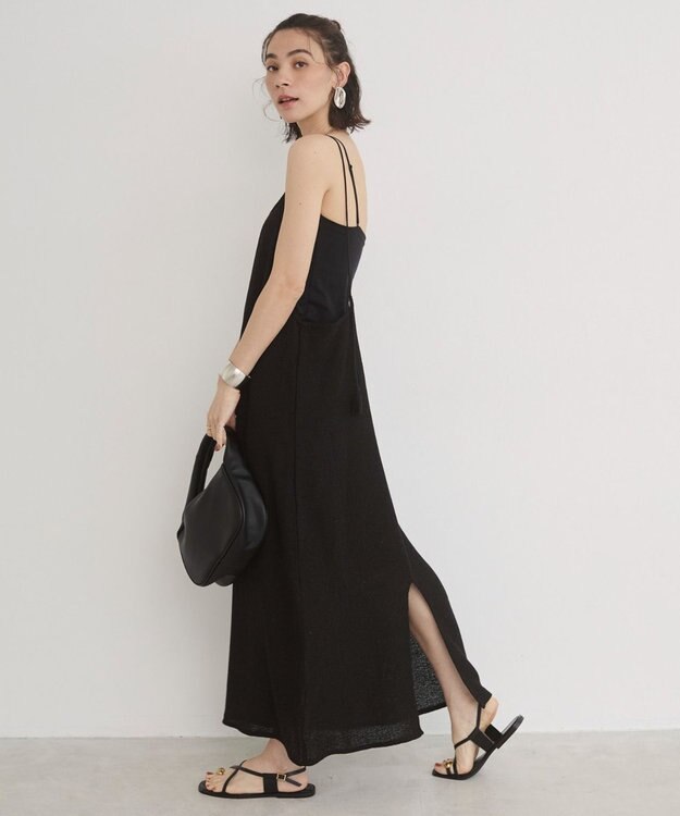WEGO 【ANGIE VINTAGE】メッシュキャミワンピース ブラック