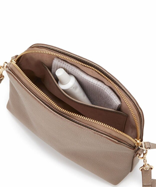 TOPKAPI 【TOPKAPI】ミニエンボスレザー ショルダーバッグ gemdrops ジェムドロップ ミディアムグレー