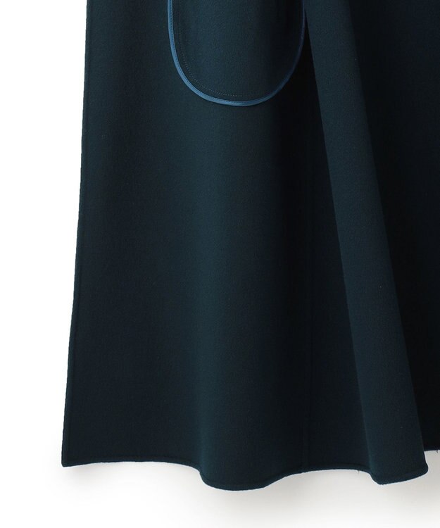 ICB ウールリバー ロングトレンチコート パイングリーン系