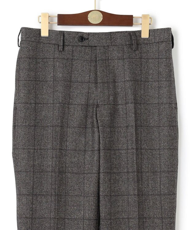 J.PRESS MEN 【WEB・一部店舗限定】ソフトタッチツイスト ウィンドーペーン スラックス ダークブラウン系4