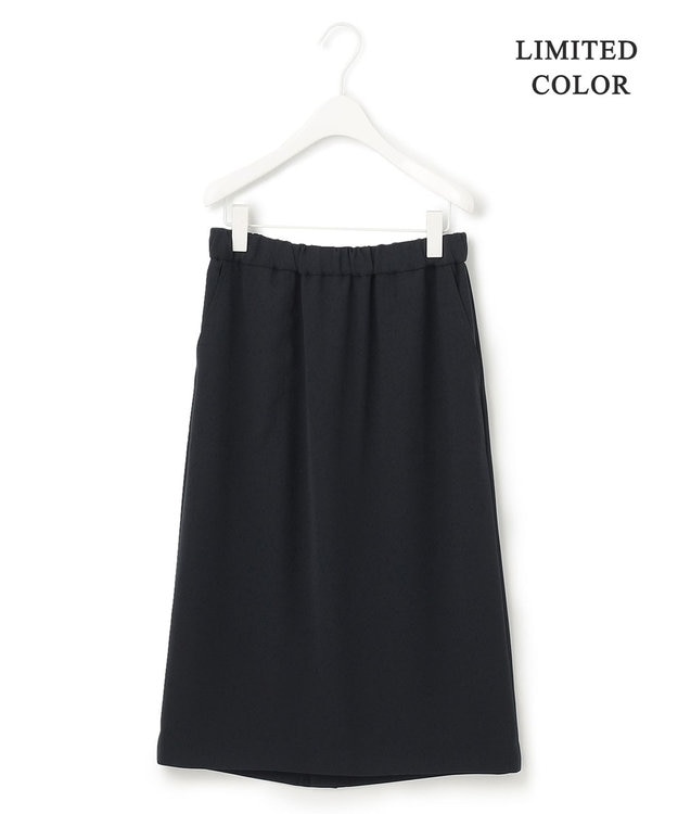 ICB 【WEB限定カラーあり・洗える】ライトダブルクロス スカート ネイビー系［WEB限定］