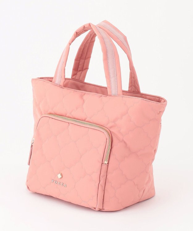 TOCCA 【撥水】CHECKER CLOVER QUILT BAG トートバッグ ピンク系