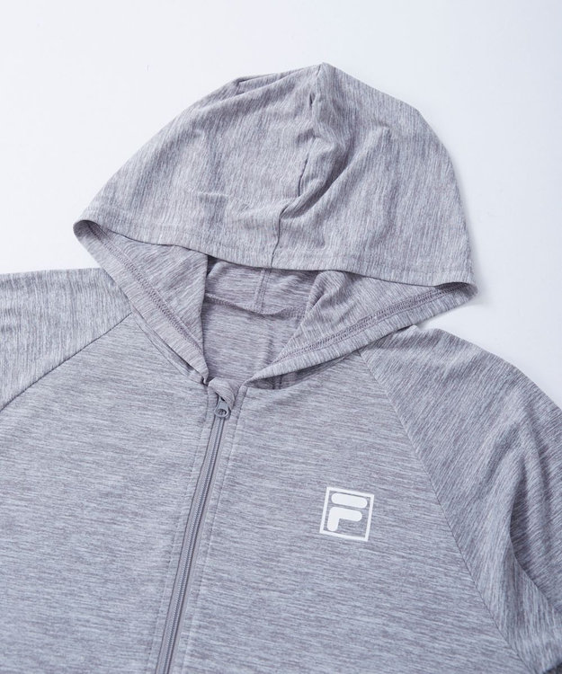 OP／FILA 【FILA】綿タッチ軽量パーカー ブラック