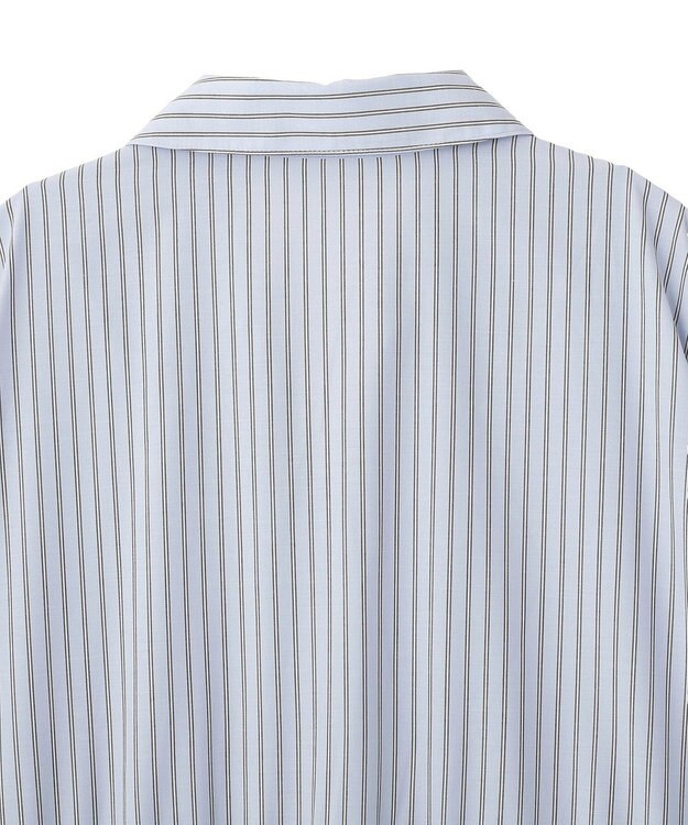 AMERICAN HOLIC 【イージーケア】ギャザーシャツワンピース Stripe Sax