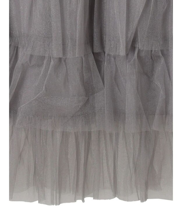 Green Parks ・ＥＬＥＮＣＡＲＥ　ＤＵＥ　ティアードラメチュールスカート Gray