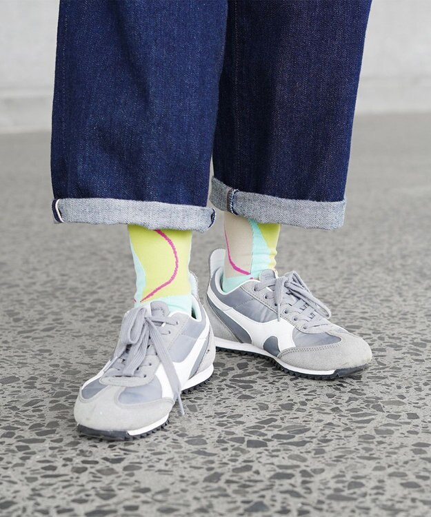 nitorito 【UNISEX】米沢オリジナル柄 nuts 靴下 yellow