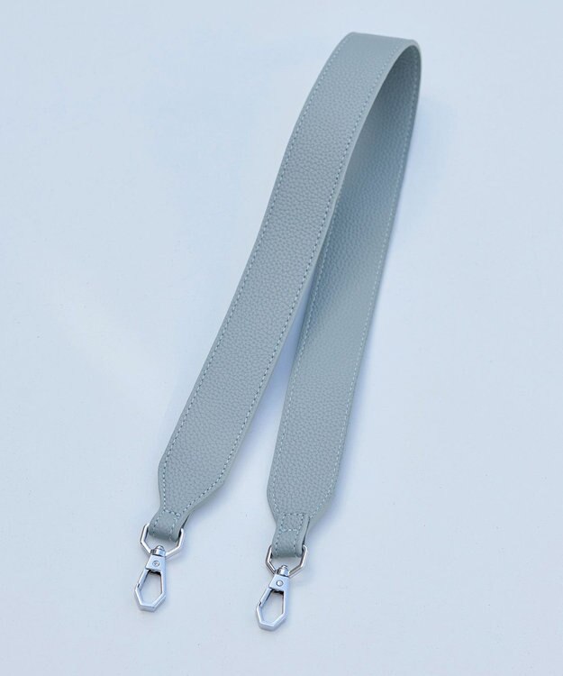 Tiaclasse 【安田美沙子さん着用・ポーチ・ショルダー紐付き】フラワーカットフェイクレザーバッグ サックス