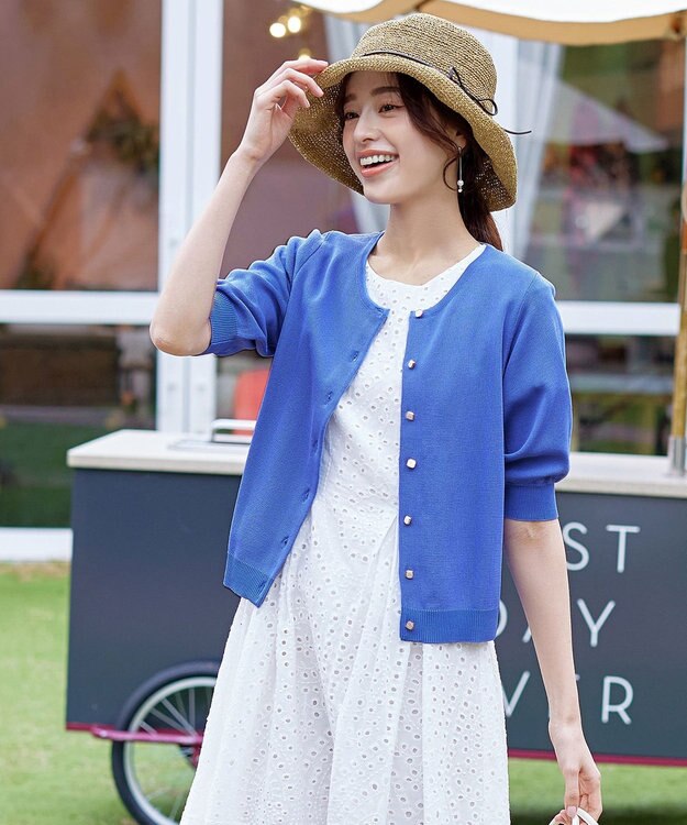 Tiaclasse ナチュラルな風合いのアンダリミックスクロシェハット キャメル