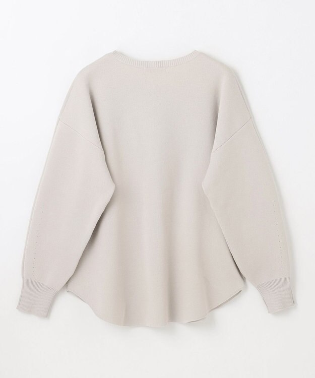 ANY ミラノリブニットプルオーバー グレージュ