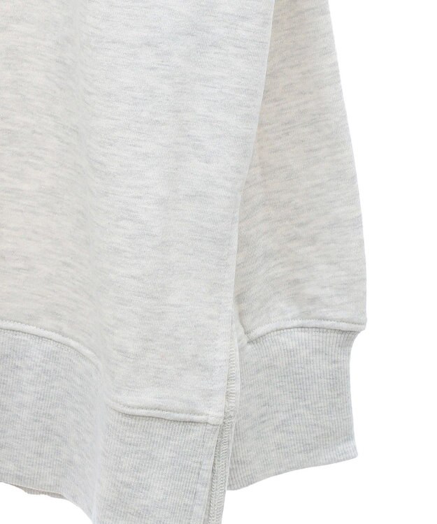 Green Parks 裏毛エンブレムパーカーチュニック Oatmeal