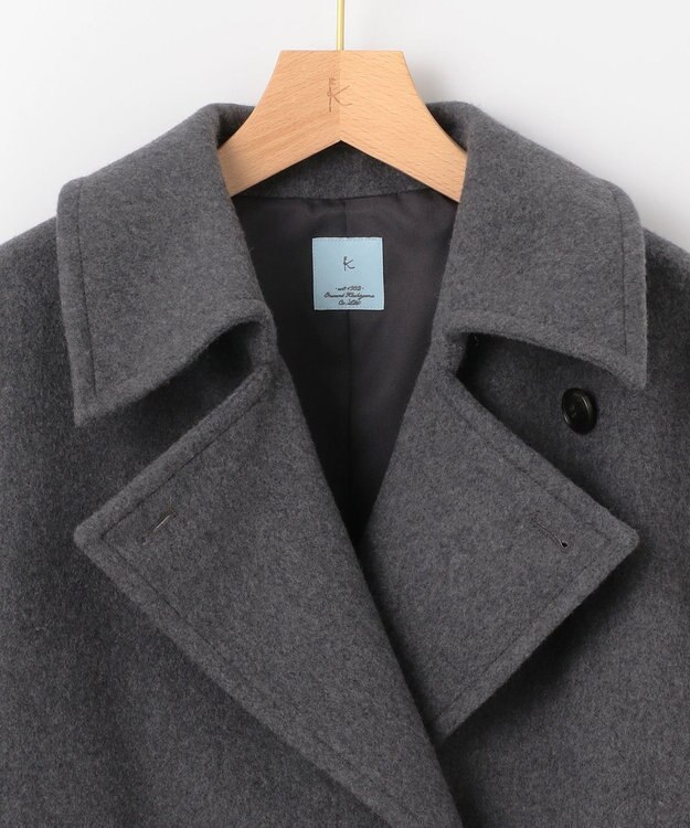 組曲 ショートビーバー ピーコート トップグレー系