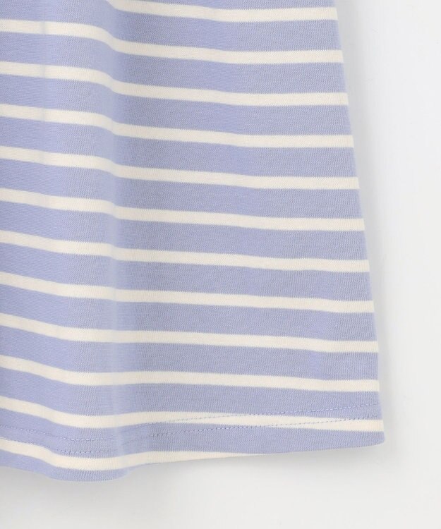 組曲 KIDS 【150-160㎝】ボーダー ワンピース サックスブルー系1