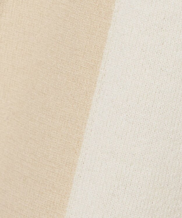 JOSEPH 【WEB&OUTLET限定・洗える】パッチカラーニット　モックネック Ivory