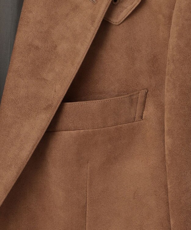 GOTAIRIKU 【イージーケア】ウルトラスエードサファリジャケット ベージュ系