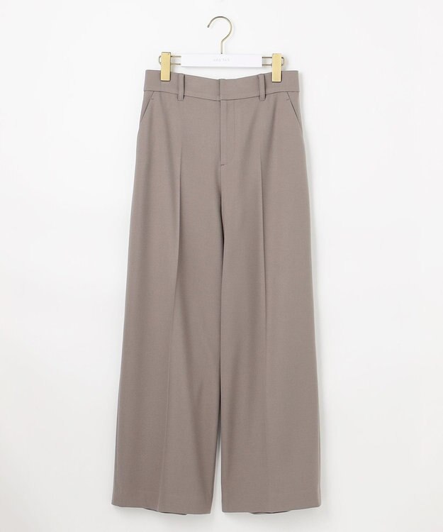 ANY SIS ビューティサーモ2WAYストレッチ ワイドパンツ グレージュ