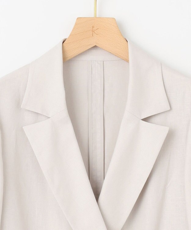 組曲 L リネンレーヨン ジャケット グレージュ系