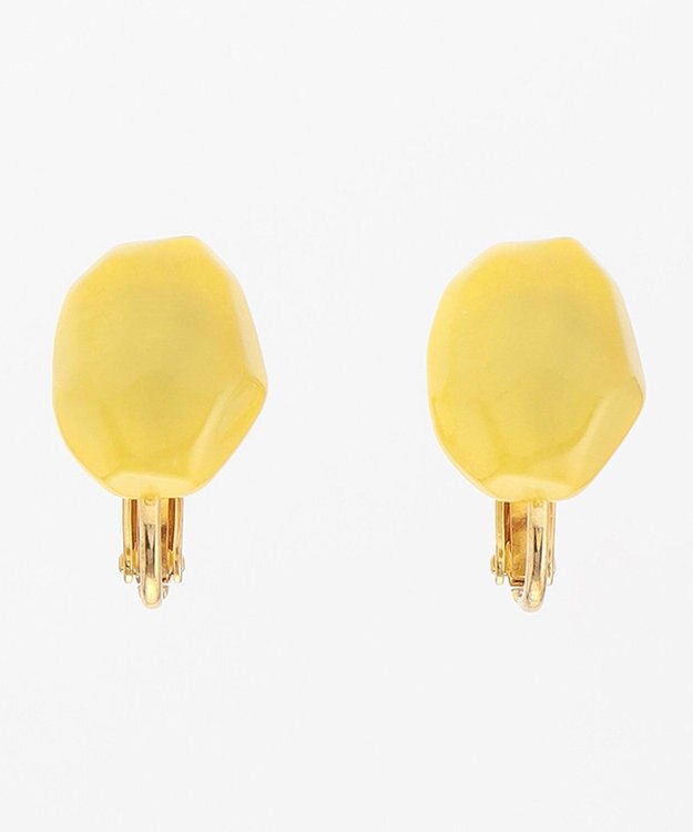 ANY SIS 【2WAY】ストーン イヤリング イエロー