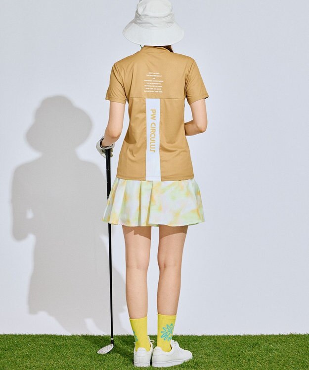 PW CIRCULUS 【ペチパンツ付】【WOMEN】タイダイ フレアスカート ゴルフウェア レディース イエロー系5
