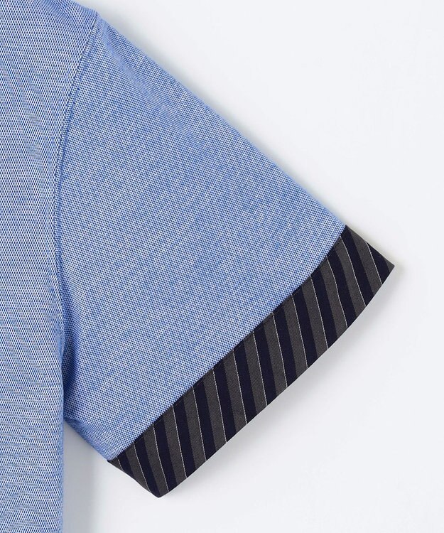 J.PRESS KIDS 【140-170㎝】COOLMAX レジメン ポロシャツ ブルー系