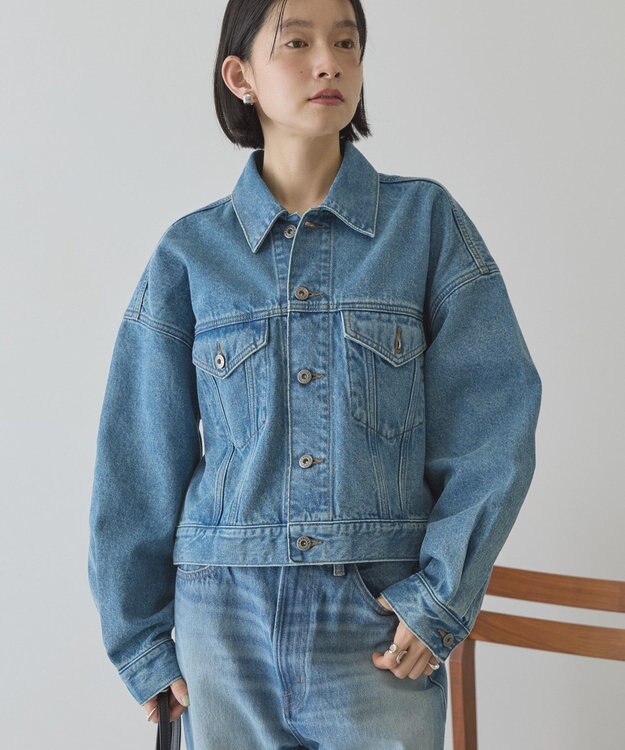 AMERICAN HOLIC ショート丈デニムジャケット Light Indigo