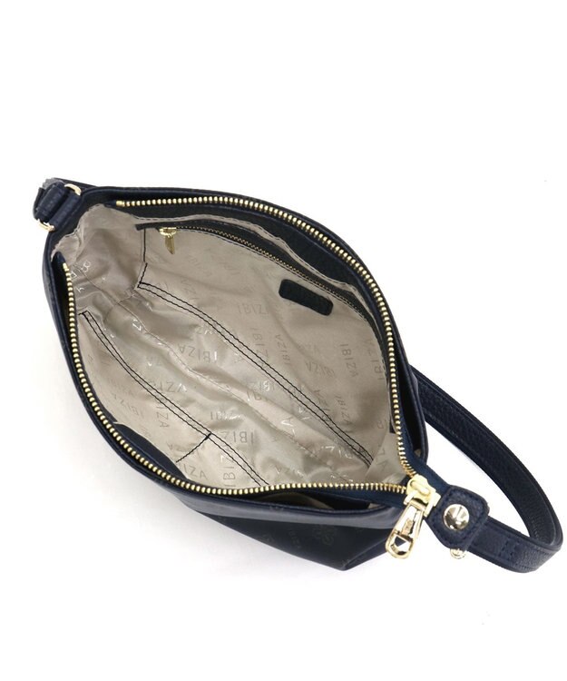 IBIZA ロゴナイロン　ショルダーバッグ ダークグリーン