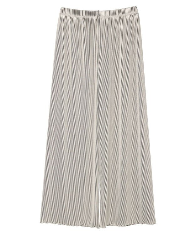 Green Parks プリーツ風カットパンツ Ivory