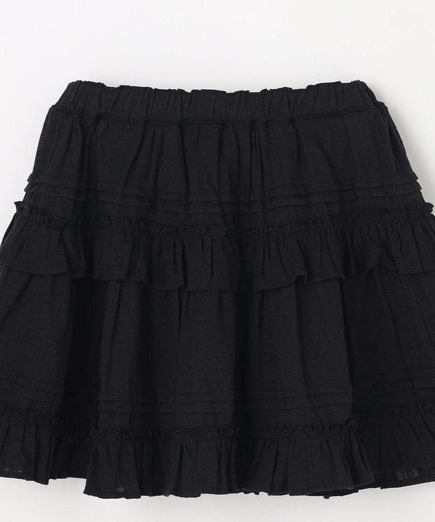 ANY KIDS 【洗濯機可能】カラミドビー ティアードスカパン ブラック