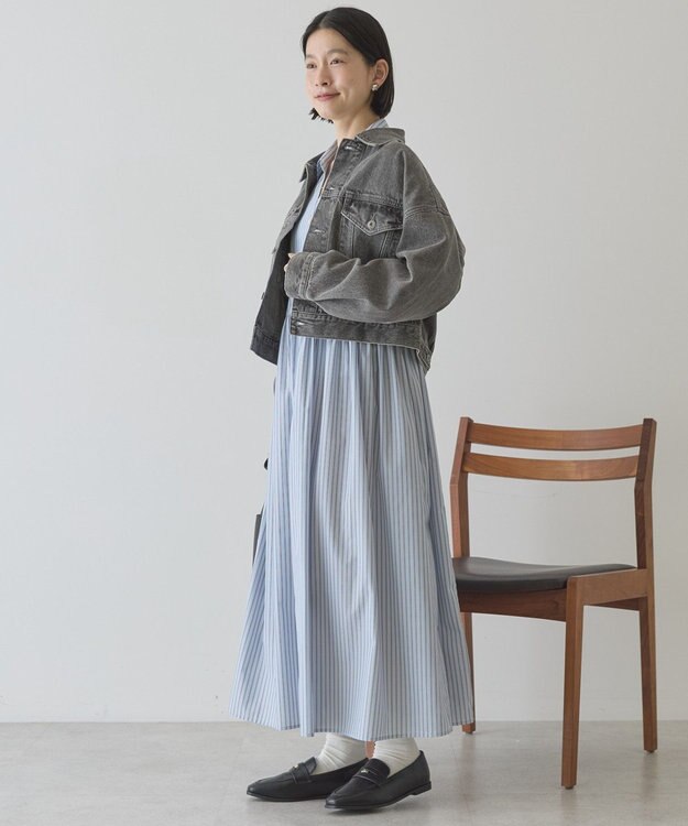 AMERICAN HOLIC ショート丈デニムジャケット Gray