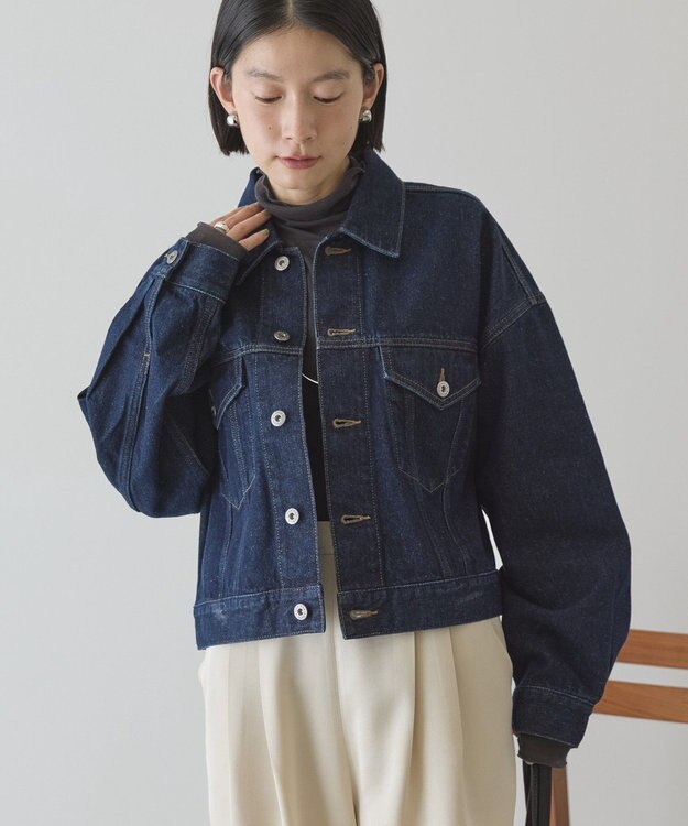 AMERICAN HOLIC ショート丈デニムジャケット One Wash