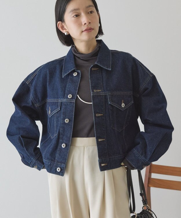 AMERICAN HOLIC ショート丈デニムジャケット One Wash