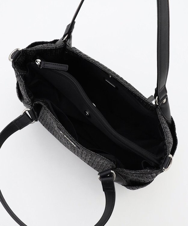 LA BAGAGERIE つまみハンドル　サマー2wayトートバッグ ブラック