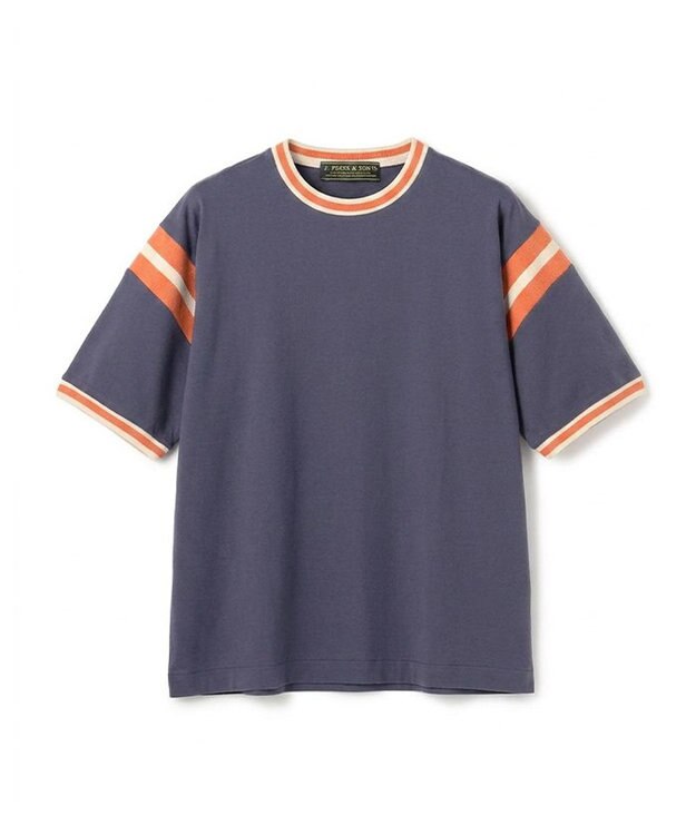 J.PRESS MEN 【WEB・一部店舗限定】IVY Ringer T-shirt ネイビー系