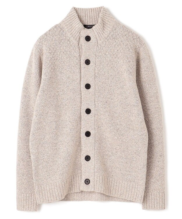 JOSEPH HOMME ツイストメランジ　ニットカーディガン アイボリー系