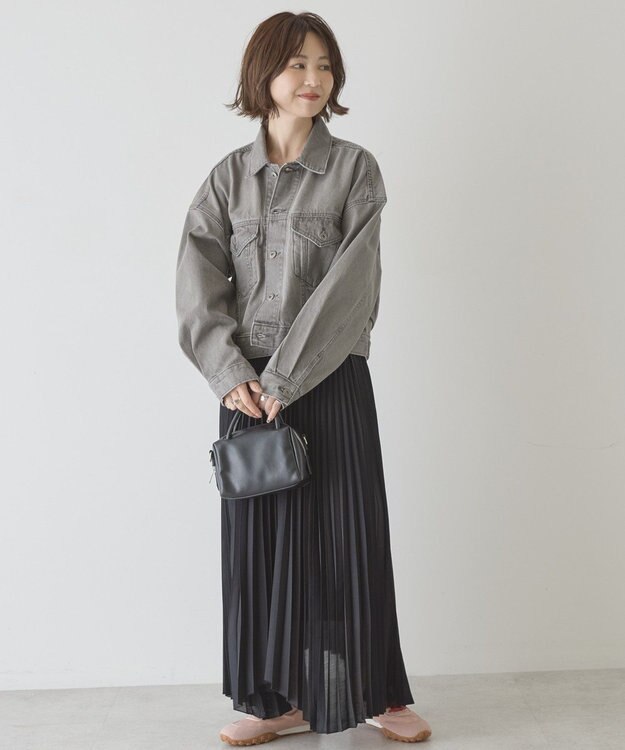 AMERICAN HOLIC ショート丈デニムジャケット Gray