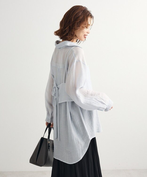 Green Parks ＳＥＴ２点シアーシャツ＋ビスチェ Light Gray