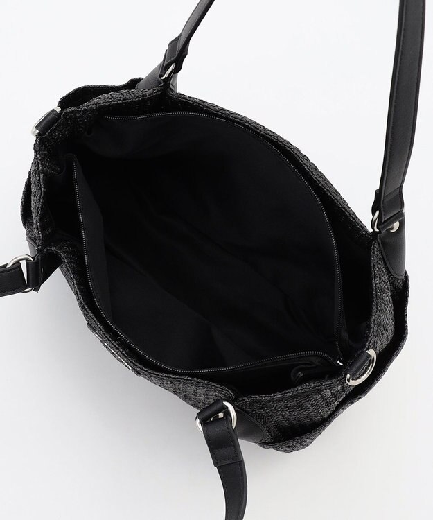 LA BAGAGERIE つまみハンドル　サマー2wayトートバッグ ブラック