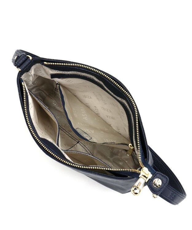 IBIZA ロゴナイロン　ショルダーバッグ ダークグリーン