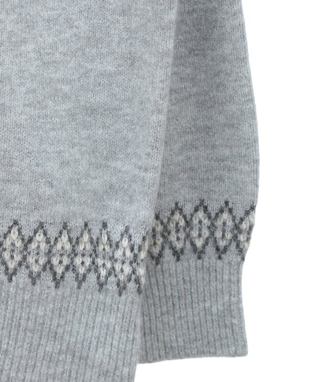 earth music&ecology オーロララメノルディックチュニック Gray