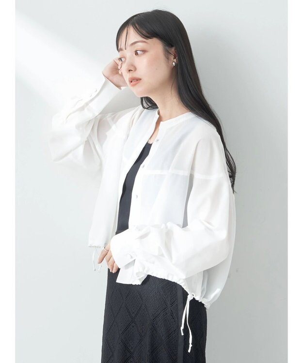 earth music&ecology シャツブルゾン Off White