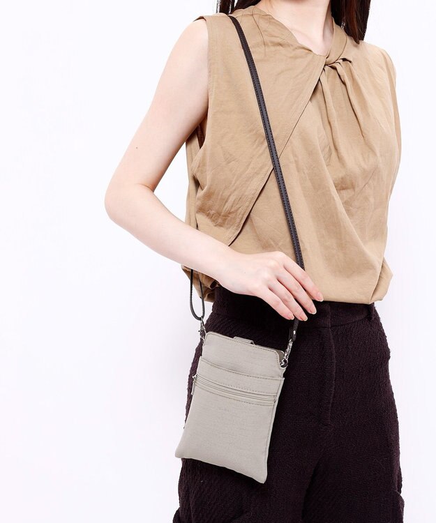 airlist 【軽量・エコ素材】スマホポシェット  Linere リンネル グレージュ