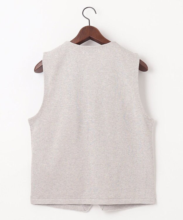 JOSEPH ABBOUD 【キングサイズ・洗える】ストローヤーン ニット ベスト ライトグレー系