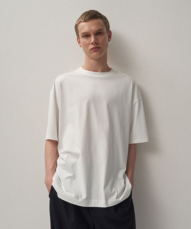 ATON SUVIN 60/2 | オーバーサイズ Tシャツ - UNISEX WHITE