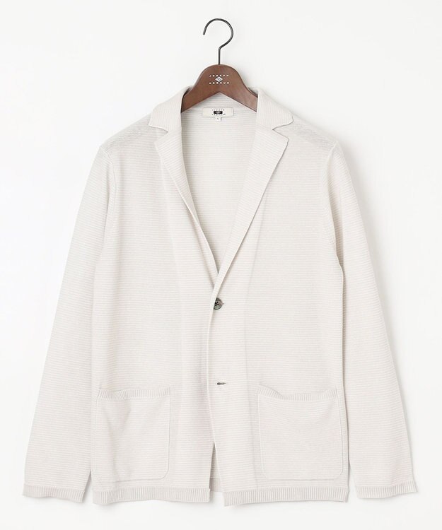 JOSEPH ABBOUD 【軽い/洗える】クールスキンニット カーディガン ライトグレー系