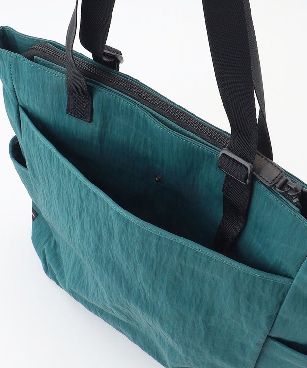 YUSHI RiVER - TOTEBAG トートバッグ  シワ加工 ブルーグリーン