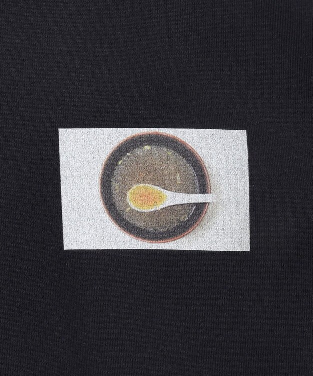 NAVE タブチ×NAVE プリント長袖Tシャツ ブラック系