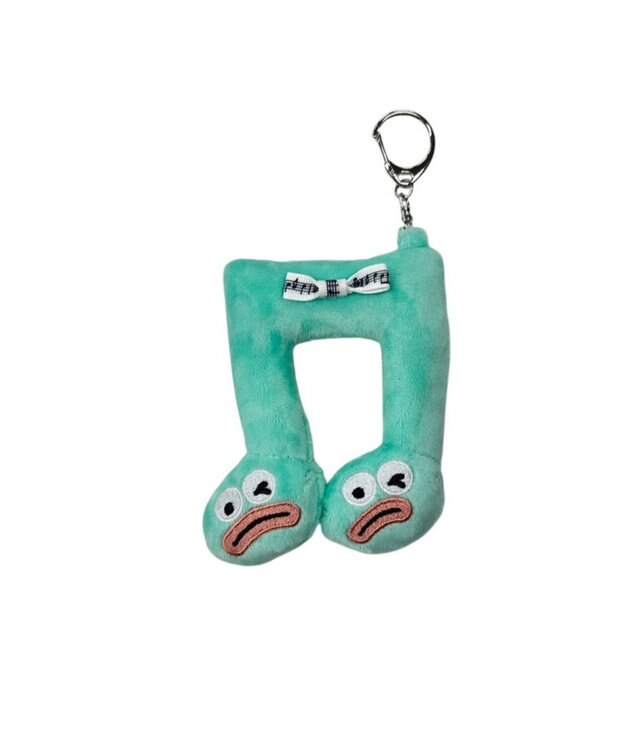WEGO るんるん音符モンスターぬいぐるみキーホルダー グリーンその他