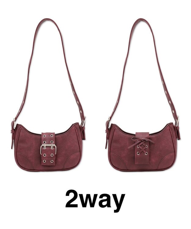 WEGO マルチWAYハーフムーンベルトバッグ 柄5